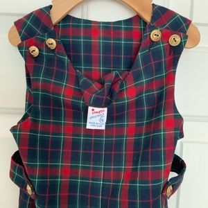 Vintage Plaid JonJon romper by Imp Originals.